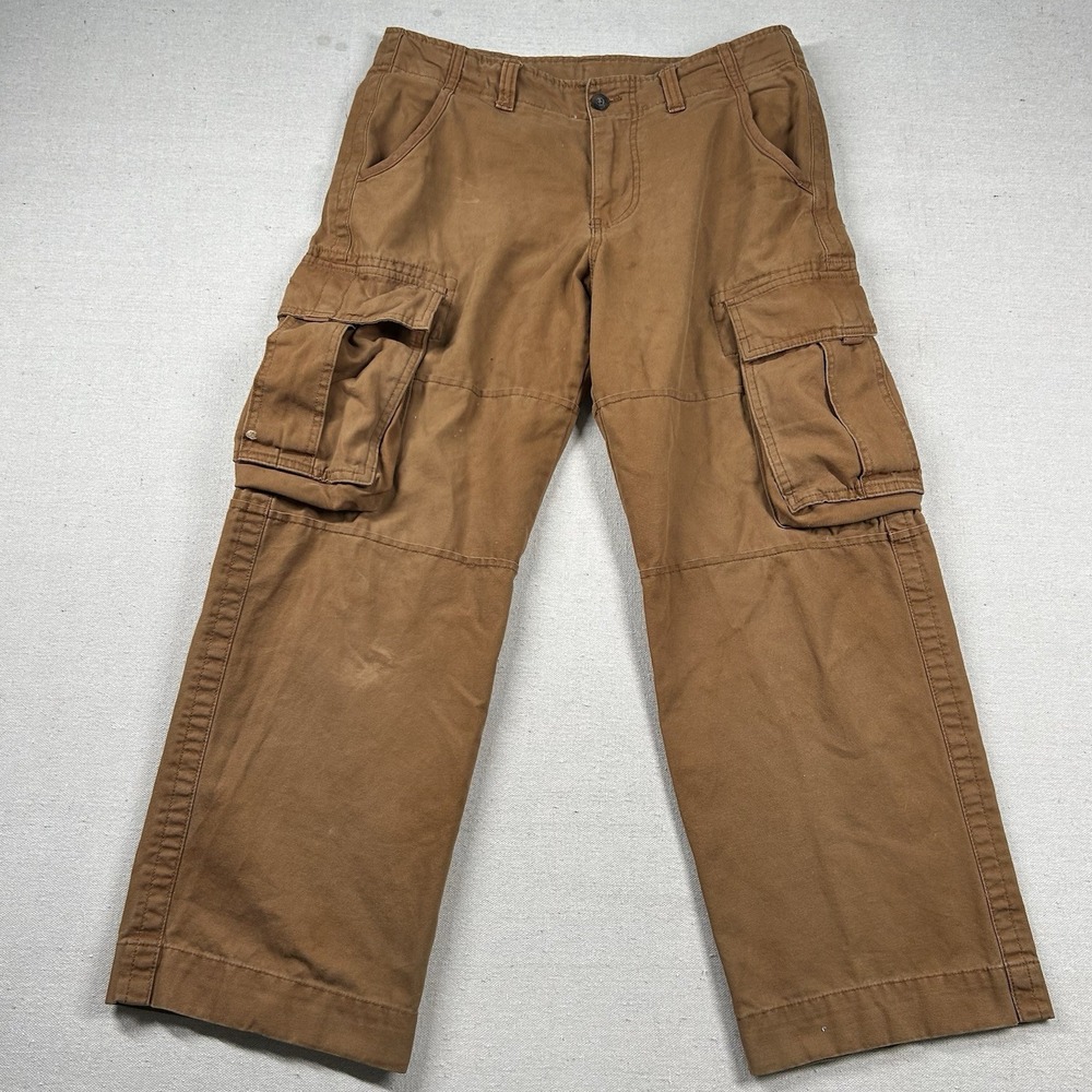 No Boundaries Pants Mens 35x30 Cargo Canvas Paratrooper Gorp Wide Leg Military